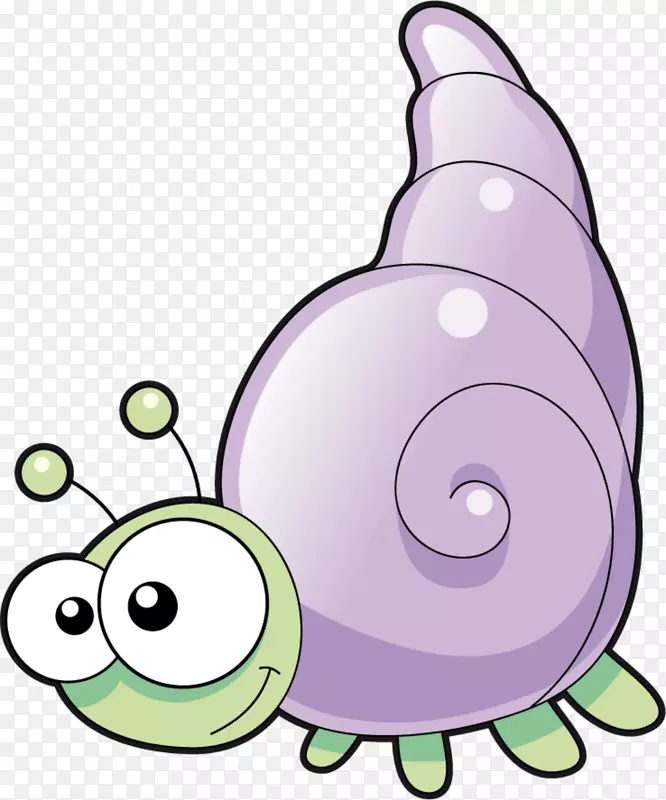 海洋生物紫色海螺