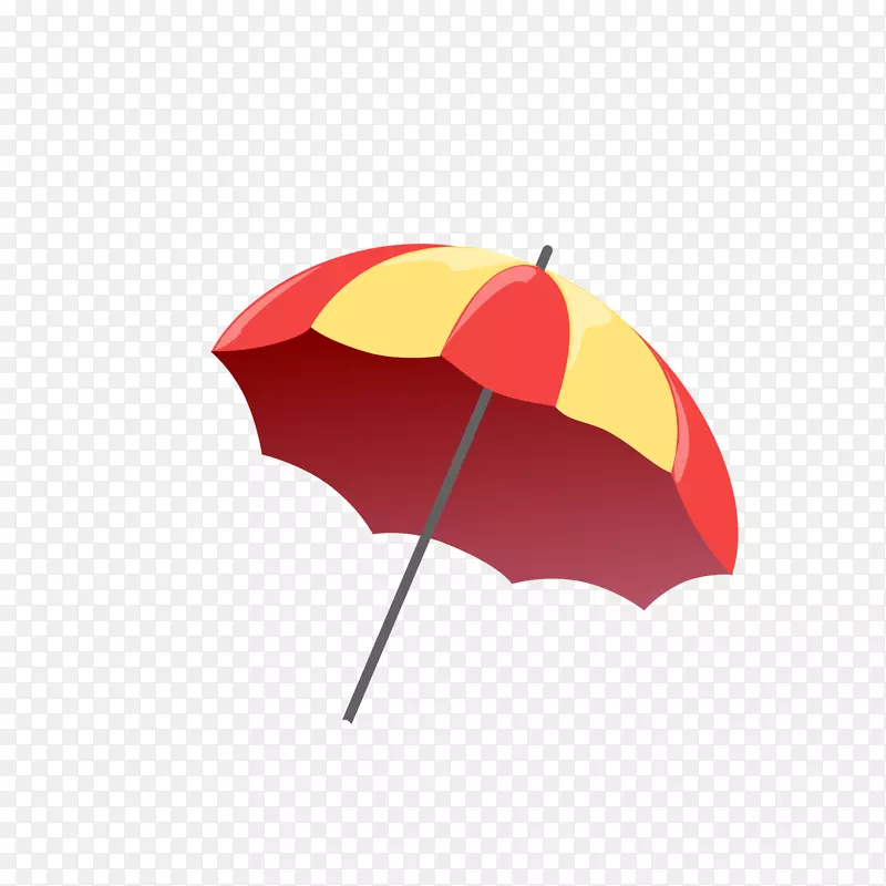 手绘彩色的雨伞