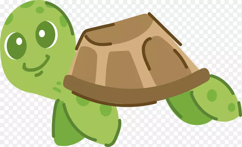 可爱绿色小乌龟