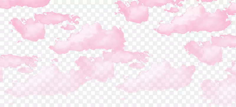 粉色漂浮云朵