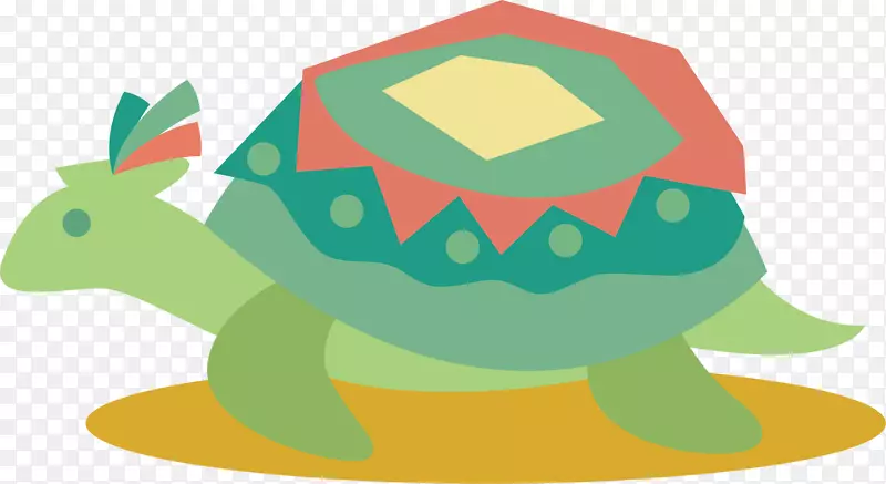 花纹乌龟矢量图