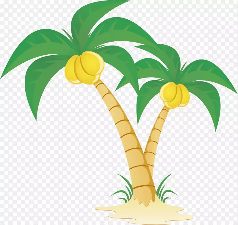 椰子树png矢量素材