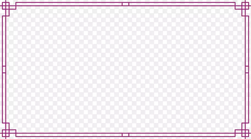 春节紫色方形边框