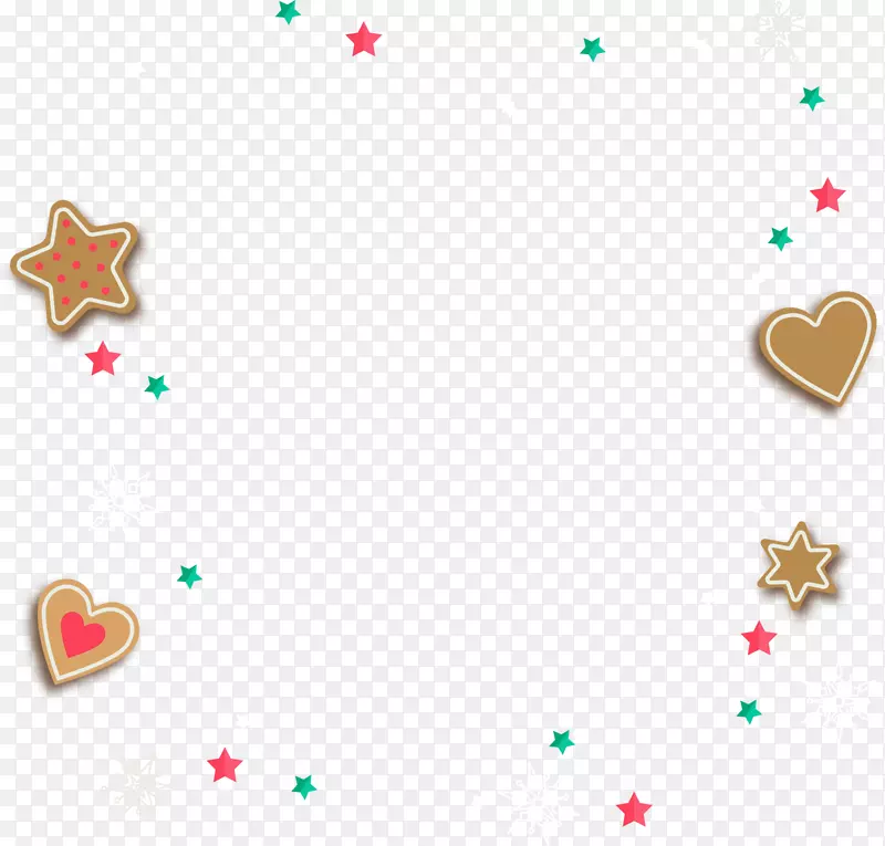 圣诞节漂浮星星饼干