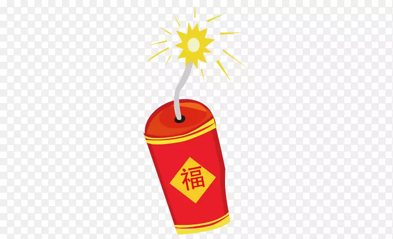 卡通手绘炮竹装饰PNG图片素材下载_图片编号7421120-PNG素材网