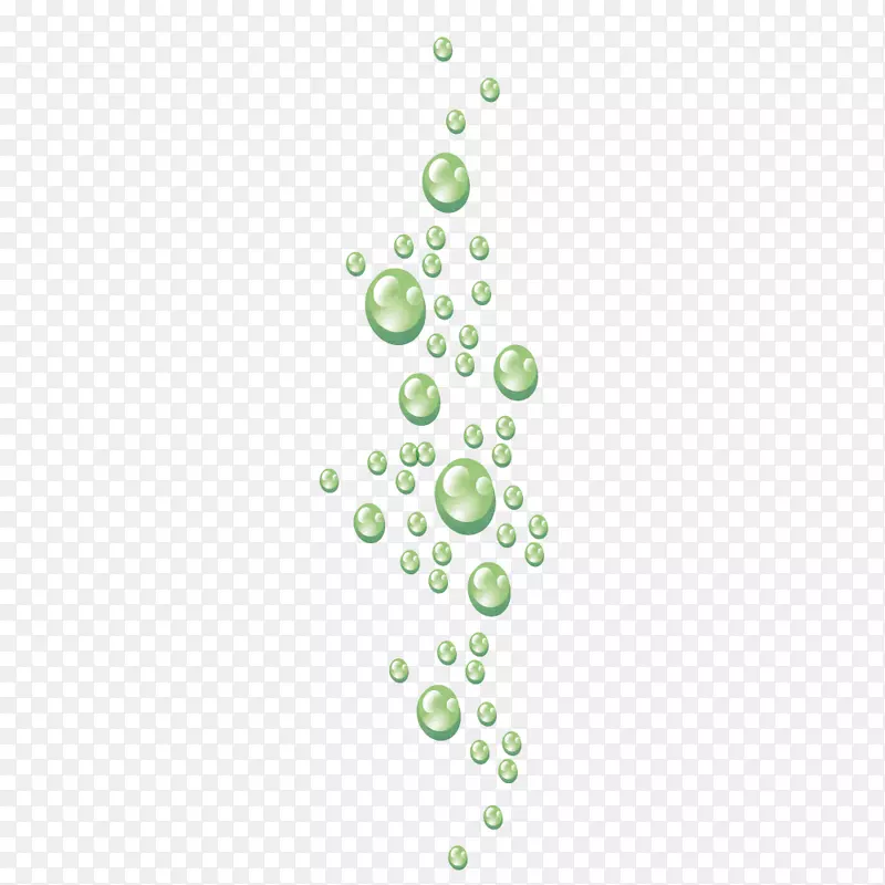 矢量绿色水泡
