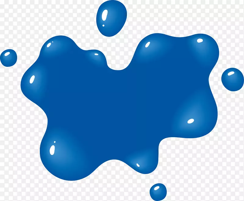 蓝色清新液体