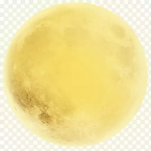 黄色高清月球图标