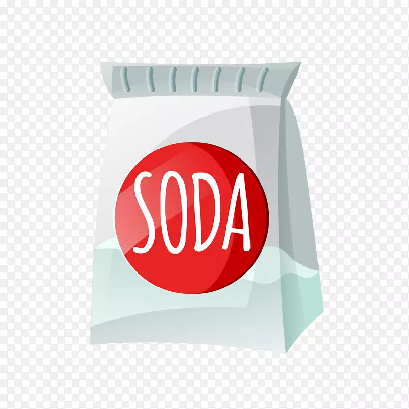 矢量手绘SODA面粉