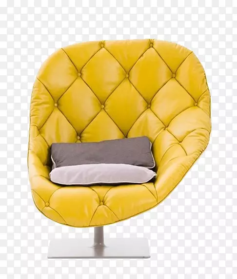 黄色蛋壳柔软装饰沙发