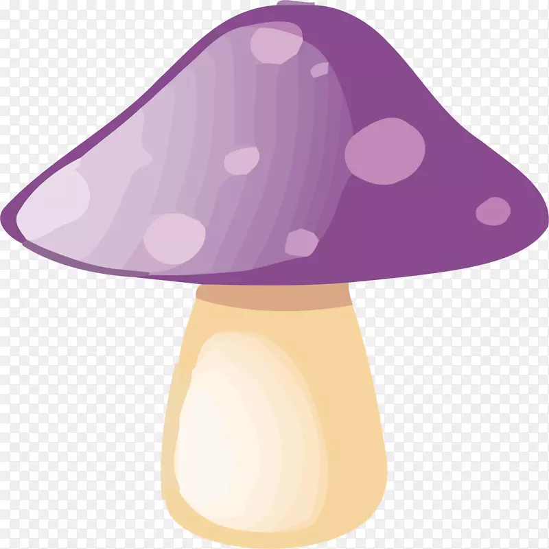 矢量紫色蘑菇装饰素材