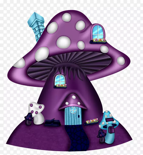暗黑紫色毒蘑菇