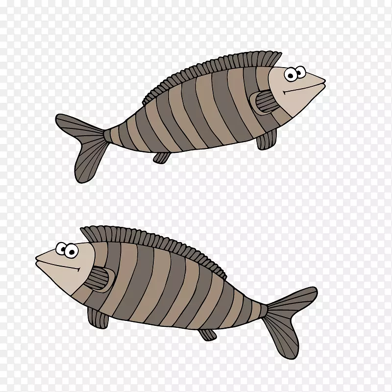 灰色的两条鱼