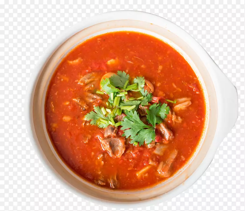 砂锅香菜番茄牛腩汤