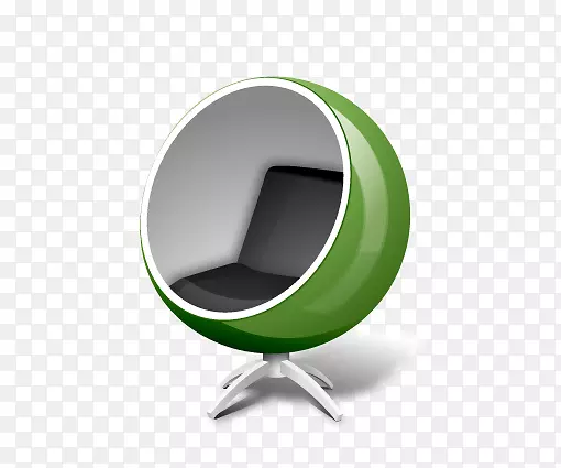 个性绿色椅子