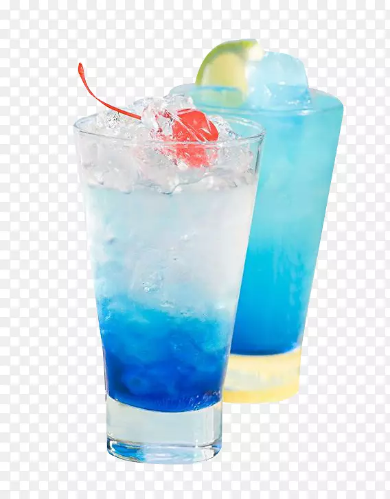 蓝色混合饮品素材