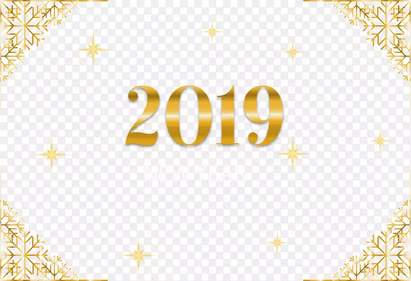 金色花纹2019新年