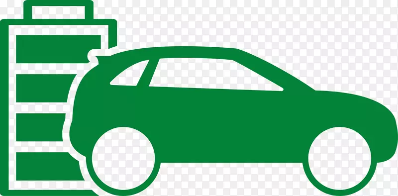 绿色卡通矢量节能汽车图
