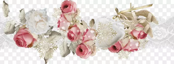 粉色玫瑰花装饰图案