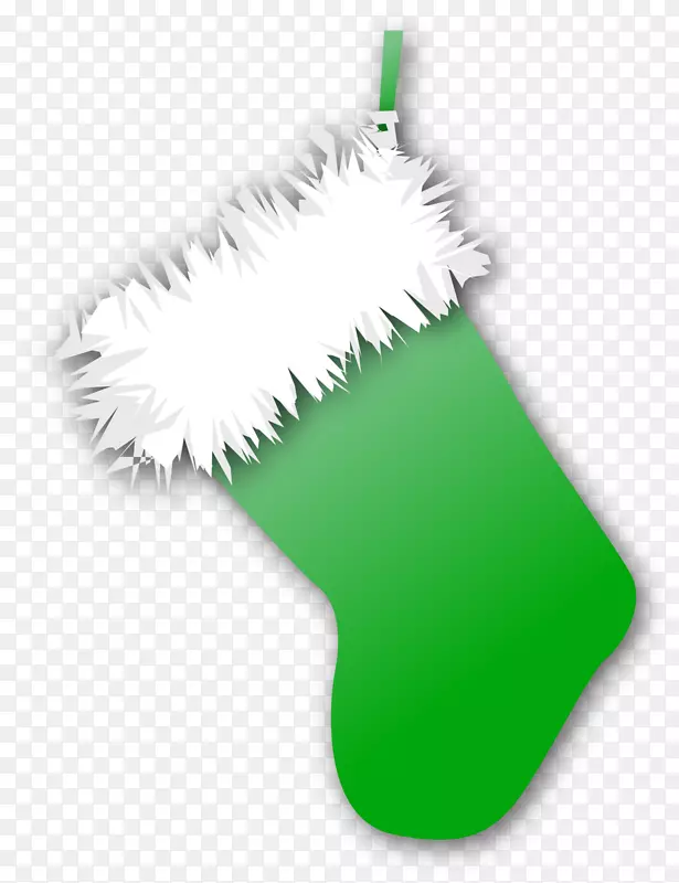 圣诞节绿色圣诞袜