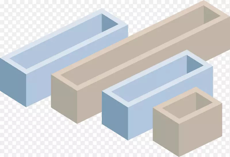 镂空立方体柱形图