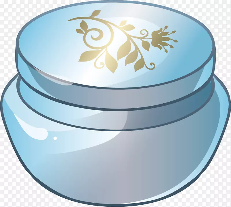 矢量图精致的护肤品