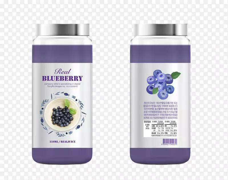 蓝莓果汁饮品包装瓶