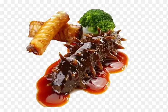葱烧海参美食摄影