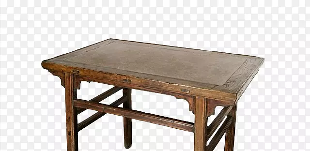 古代家具老旧的书桌桌面免扣