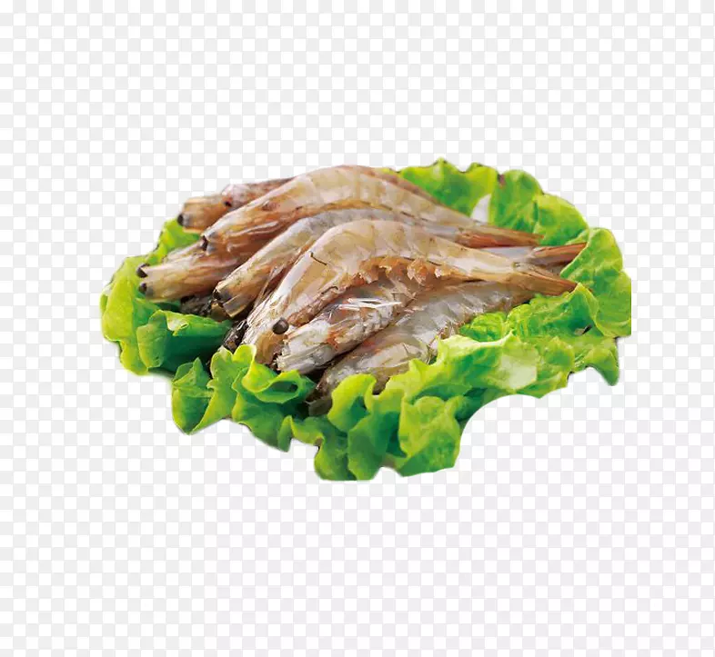 生菜新鲜美味斑节虾