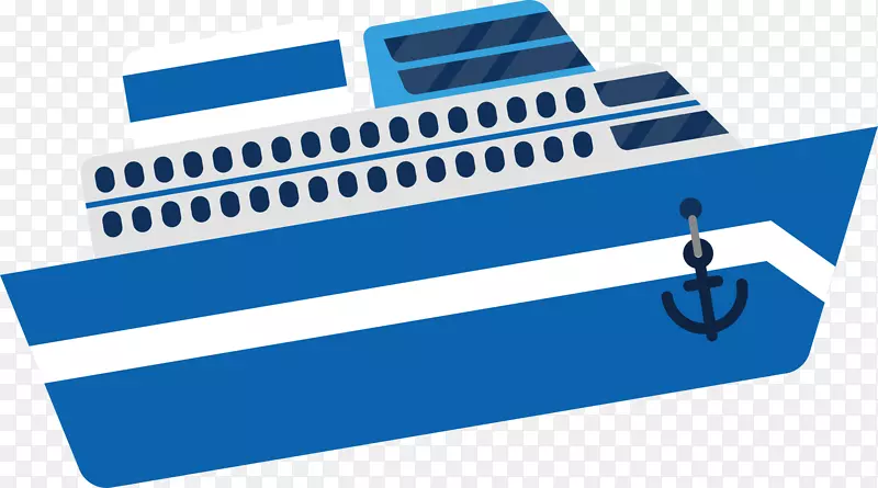 蓝色交通工具轮船旅游旅行设计素