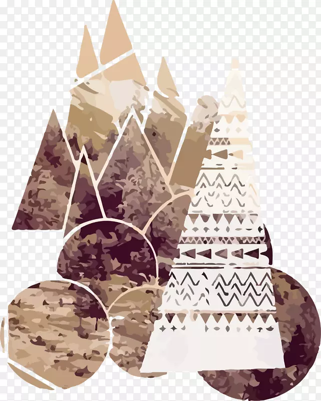 几何风景三角形立体三角形