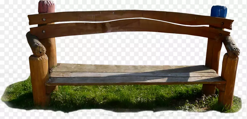 公园木凳PNG素材