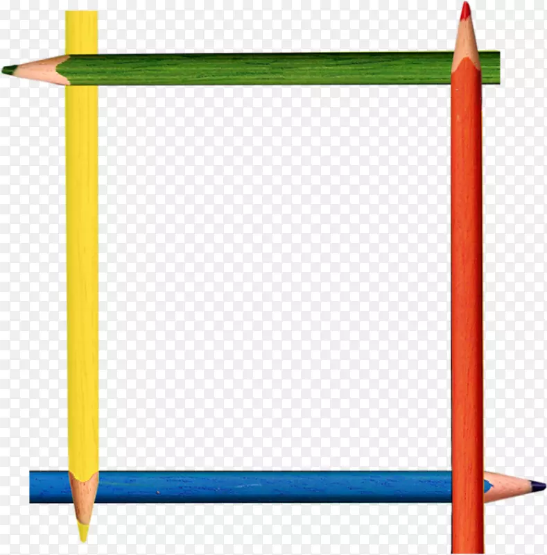 彩色铅笔相框