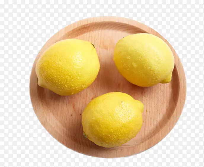 盘子中的柠檬素材图片