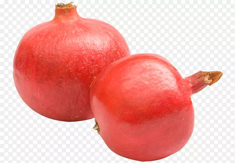 红色的大石榴水果