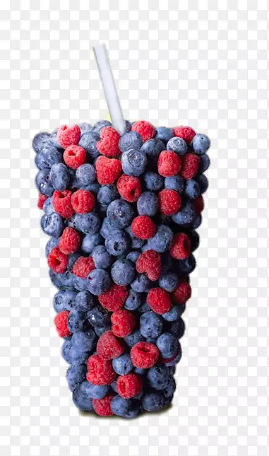 创意蓝莓红果杯子