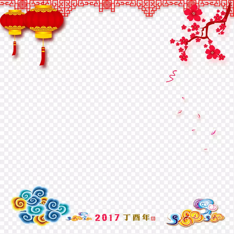 中国元素祥云灯笼