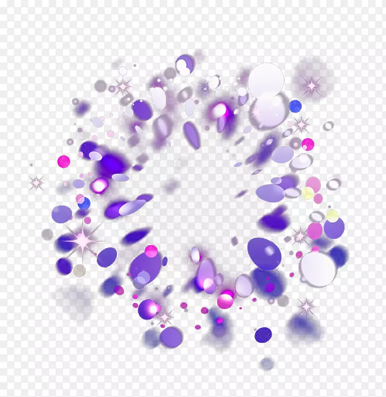 紫色光点圆圈