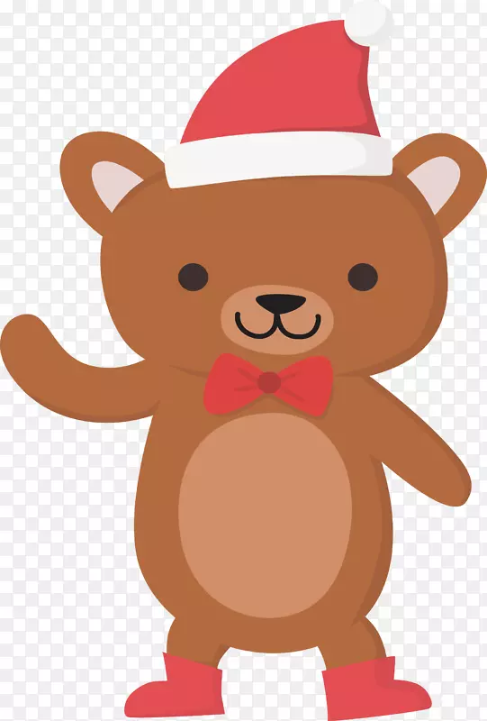 棕色圣诞小熊