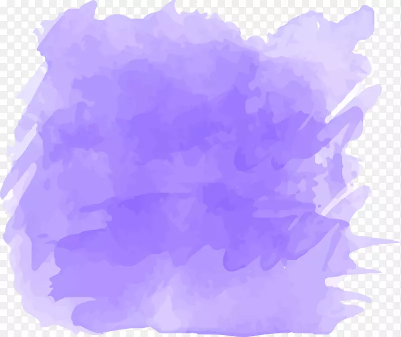 紫色矢量水墨喷彩图