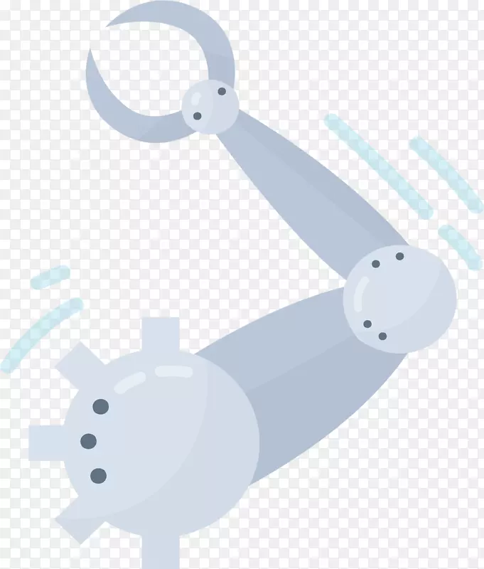 灰色科技感机械手臂