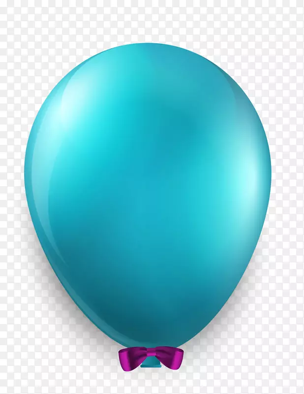 漂浮蓝色气球