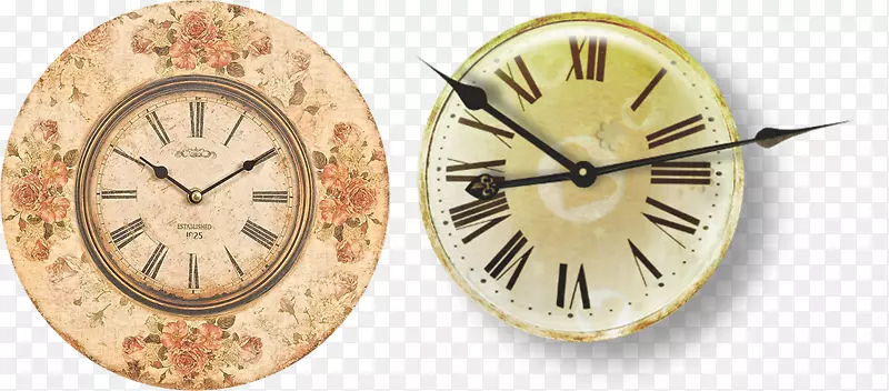 欧式复古花纹钟表和挂钟