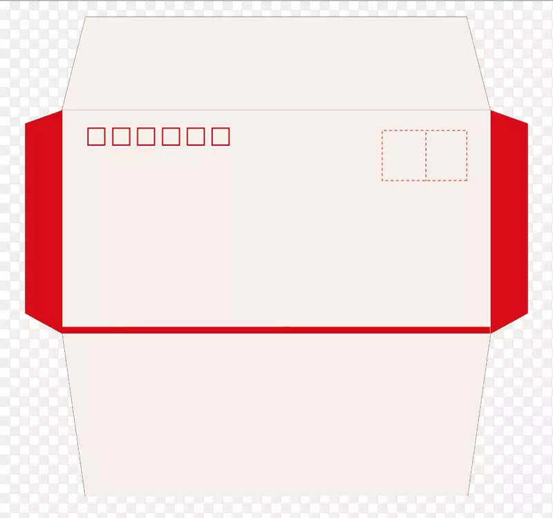 红色简洁信封PNG