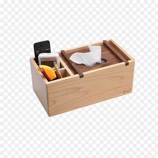 木头材质多用抽纸盒