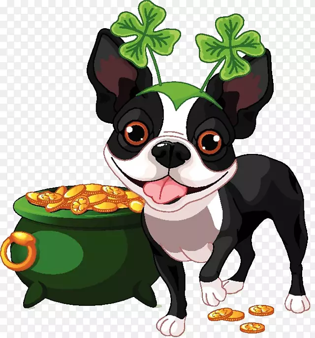 免抠卡通站立的狗狗