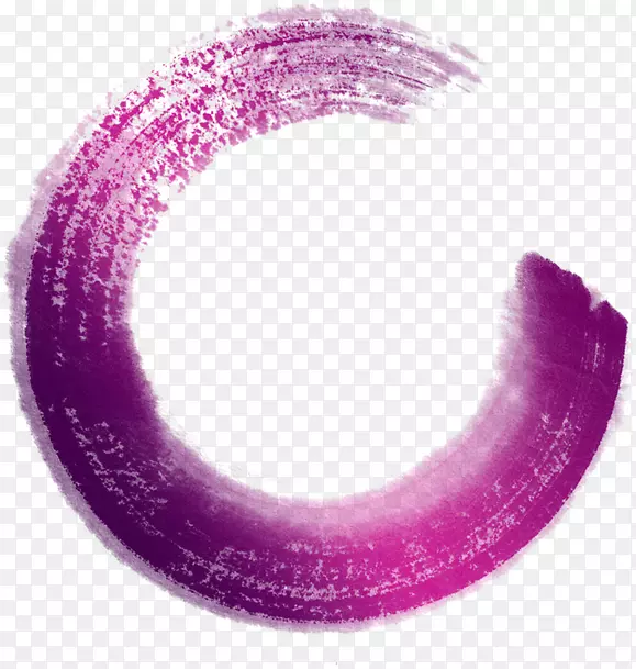 紫色丹砂缺口圆形设计