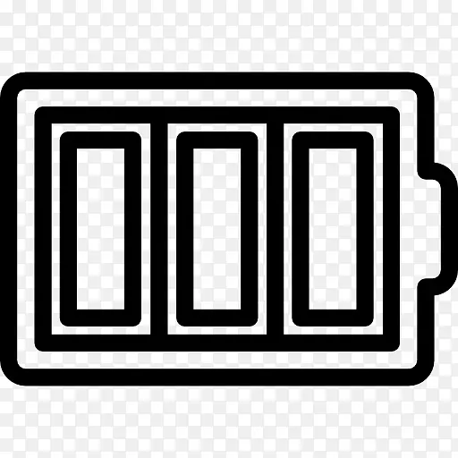 电池薄大纲符号一圈图标