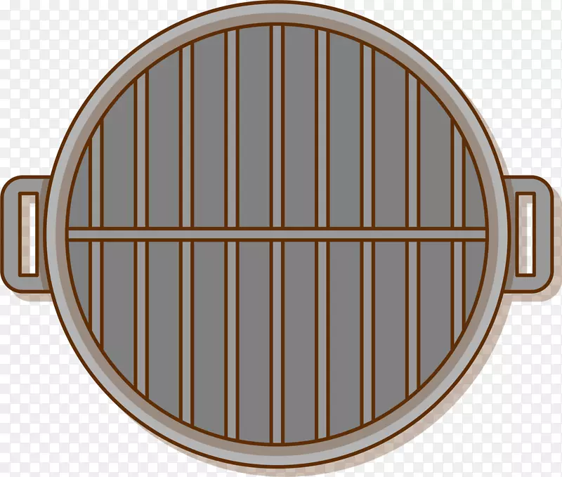 矢量卡通烤炉